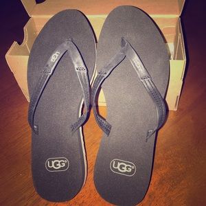 New Black Flip Flops